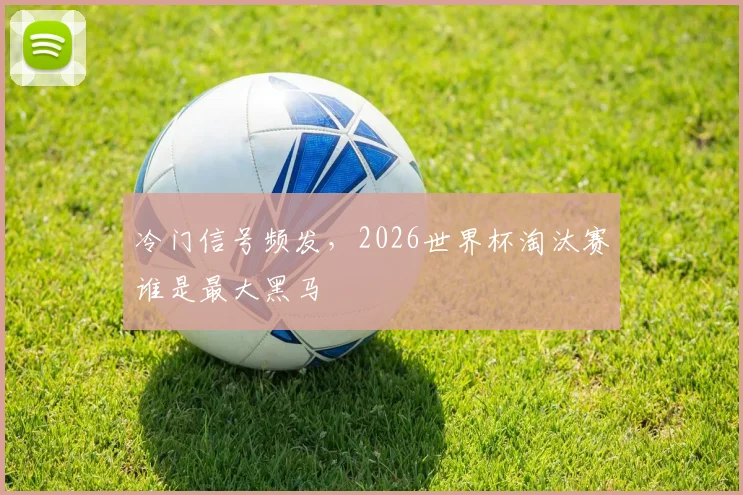 冷门信号频发，2026世界杯淘汰赛谁是最大黑马