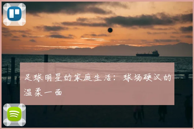 足球明星的家庭生活：球场硬汉的温柔一面